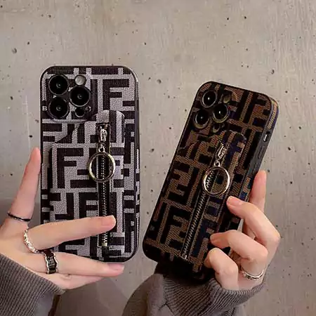 fendi iphone16pro ケース レザー ブランド柄 カード 収納 背面 フェンディ iphone15/16promax ケース ブランド メンズSC23051718