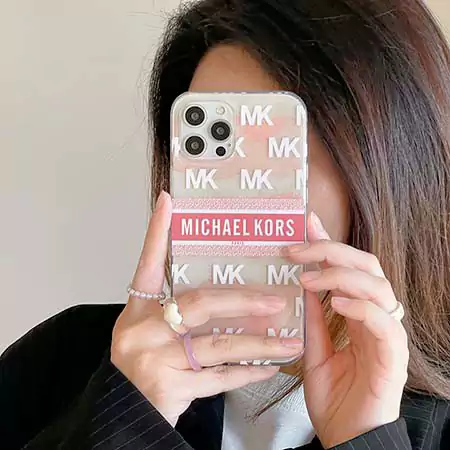 マイケルコース iPhone16/16ProMaxケース グラデーションシグネチャー柄 マイケル･コース ロゴプリントロゴプリント MICHAEL KORSマイケルコーススマホケース個性的 オシャレ 2色SC22083141