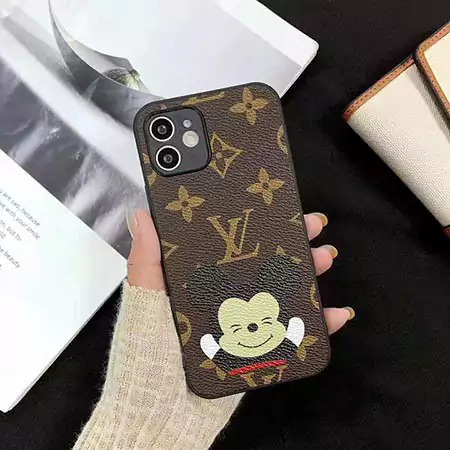 ルイ ヴィトン×ディズニーコラボ iphone16/16pro ケース ドナルドダックジッ vuitton iphone16promaxケース アニメーション