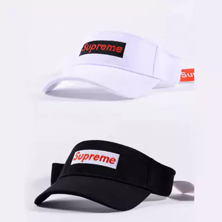 サンバイザー帽子 シュプリーム ブランド 帽子 スポーツ日差しキャップ Supreme UVカット サイクリング マラソン 春夏 速乾 釣り 山登り 男女兼用 ペアルック