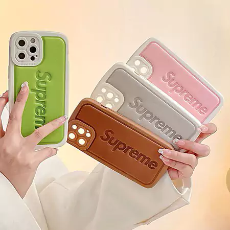 supreme ブランド iphone 16plus/16pro携帯ケース 3D立体シュプリーム レザー耐衝撃性 型押しケース SC22083108|スーパー コピー 安全 な サイト