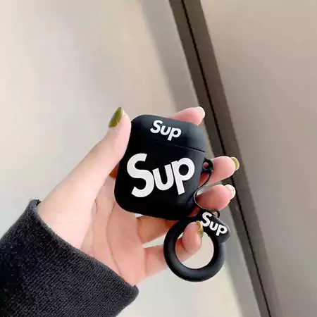 supreme airpods イヤフォンケース リング付き