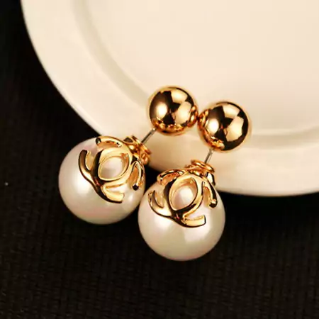 キャッチピアス CHANEL パール