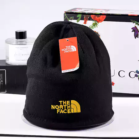 The North Face ブランド柄 ロゴニット帽子