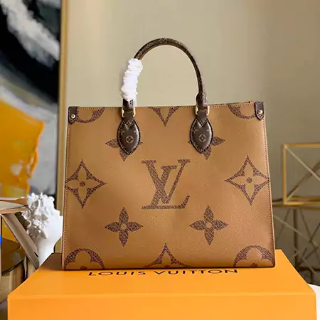 ルイヴィトン LOUIS VUITTON トートバッグ オンザゴー コピー ＭＭ M45321 ブラウン LV202462401ルイヴィトン スーパーコピー、オンザゴー コピー、N級品、通