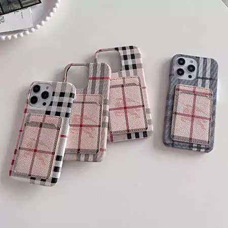 皮製 Burberryスマホケースiphone16 16pro 16promaxケースブランド バーバリーカード収納チェック柄ブランドロゴSC23062130