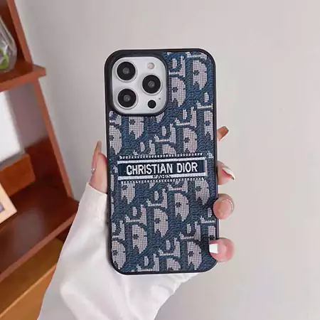 布製 ディオール iphone16pro/16/15ケース 刺繍 ハード ブランドロゴ ディオール iphoneスマホケースブランドSC23091213