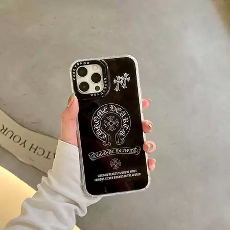 PE クロームハーツiphone16スマホケース薄型 亮面Chrome Hearts アイフォーン15プロケースレーザーSC23071228