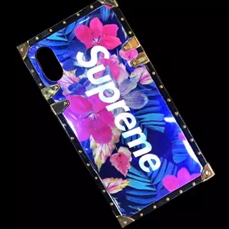 Stussy iPhoneX Xr 花柄ケース