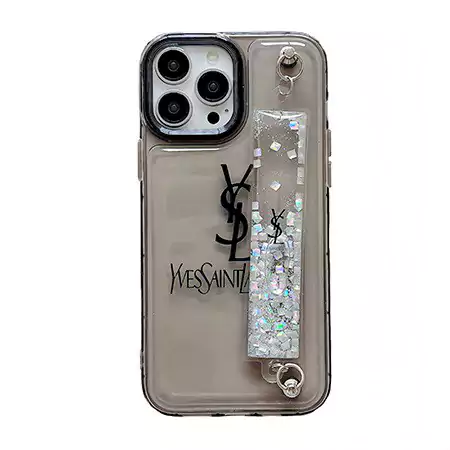 YSL iphone16プラス/16プロケースソフトゴーム薄型 流砂殻 エアクッション 手首バンドクリア  SC23062127|スーパー コピー 安全 な サイト