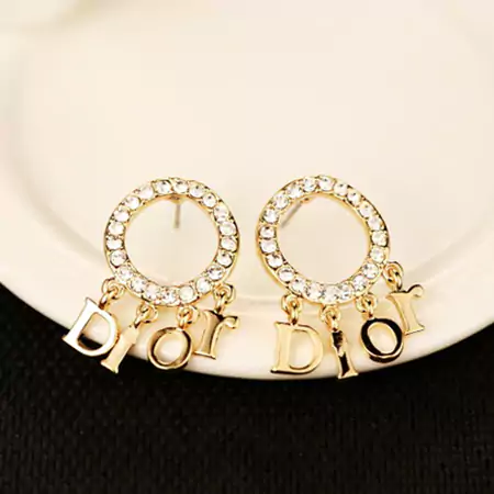 Dior ピアス 小粒ビジュー入り