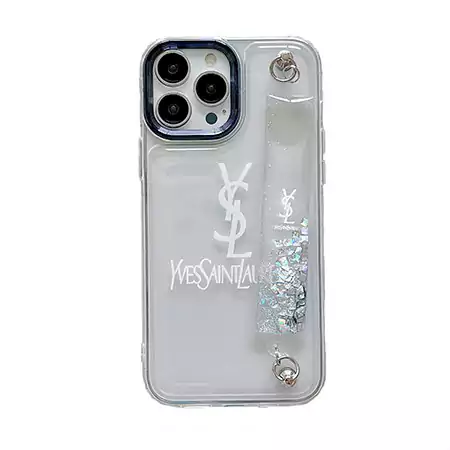 YSL iphone16プラス/16プロケースソフトゴーム薄型 流砂殻 エアクッション 手首バンドクリア  SC23062127|スーパー コピー 安全 な サイト