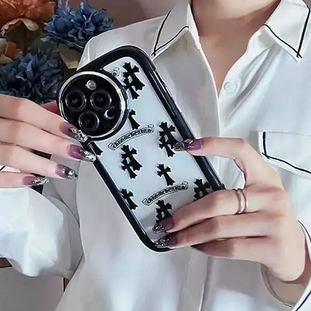 ポリエチレンクロームハーツスマホケース 薄型クリアChrome Hearts iphone16/15/14ケース電気メッキ SC23071811