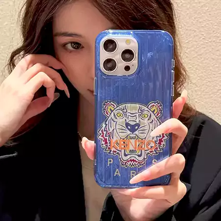 Kenzo ケンゾー iphone16/16pro/16 pro max/16 Plus ケース 虎柄 可愛い 高级