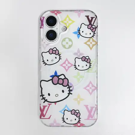 ルイヴィトン iphone17 proケース ハローキティ