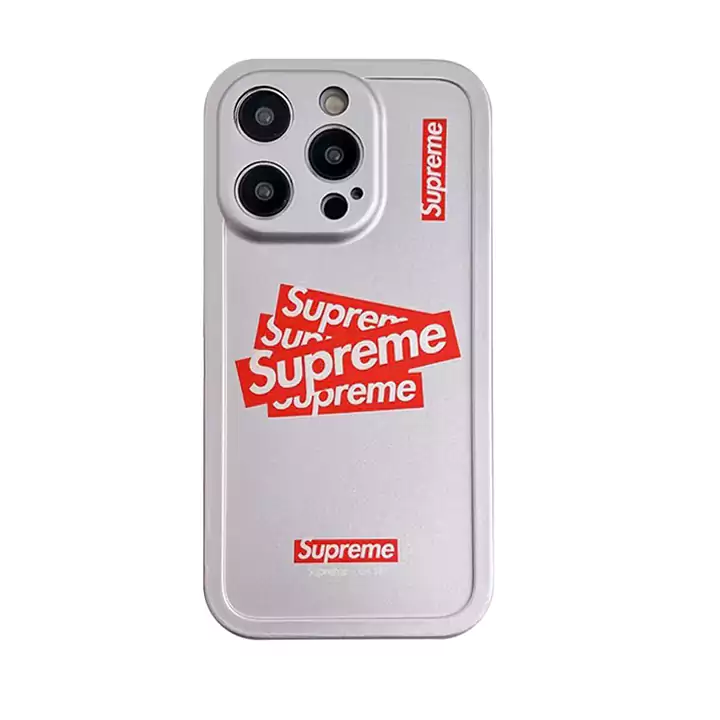 supreme風ケースiphone16 16pro 16promax