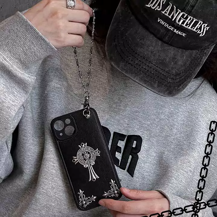 チェーンChrome Hearts アイフォーン16 15 カバー