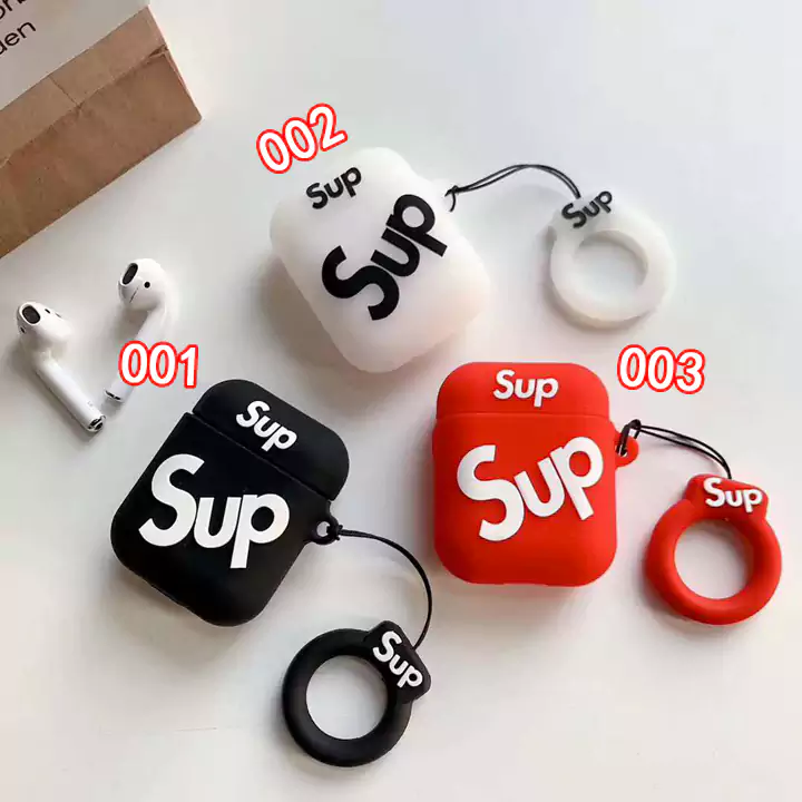 supreme airpods イヤフォンケース リング付き