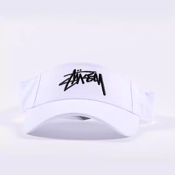 stussy ステューシー サンバイザー キャップ ぼうし 空頂帽 メンズ レディース キャップ CAP 帽子 テニス ゴルフ ランニング ジョギング