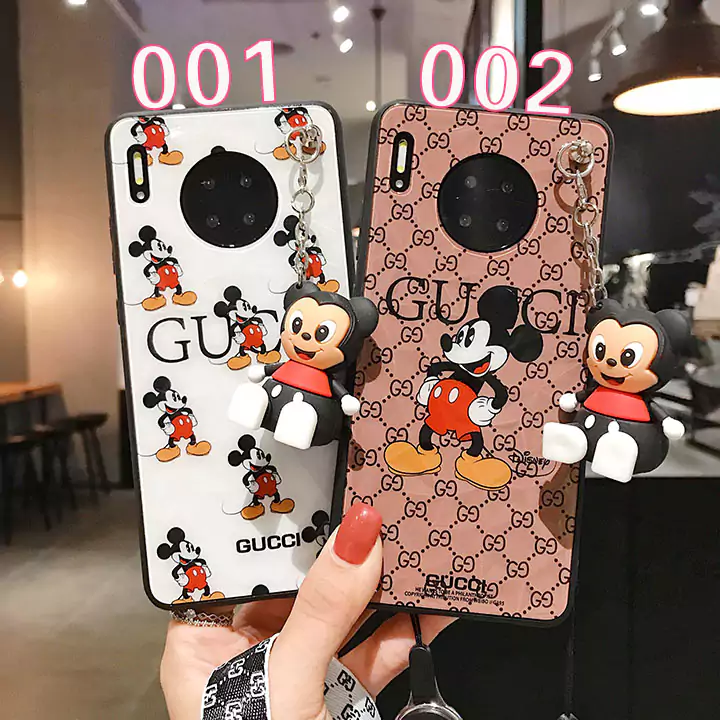 超かわいい ミッキーHuawei P30 Proグッチケース女性に人気Galaxy S10/S9グッチGucci スマホケースSC2051835