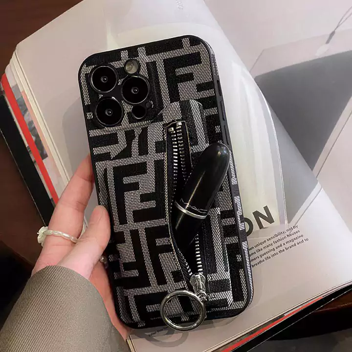 fendi iphone16pro ケース レザー ブランド柄 カード 収納 背面 フェンディ iphone15/16promax ケース ブランド メンズSC23051718