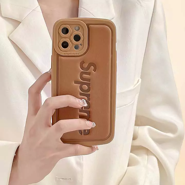 supreme ブランド iphone 16plus/16pro携帯ケース 3D立体シュプリーム レザー耐衝撃性 型押しケース SC22083108|スーパー コピー 安全 な サイト