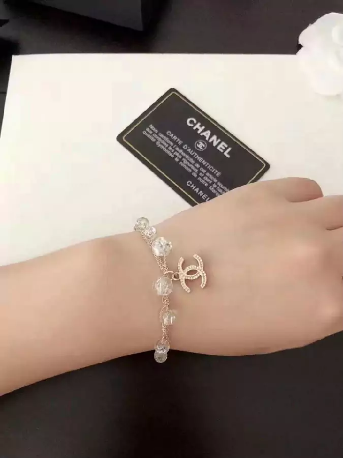 chanel バングル，シャネル 腕輪 女性 アクセサリー，CHANEL ブレスレット 高品質，手飾り 清楚系 クリスタル並べ