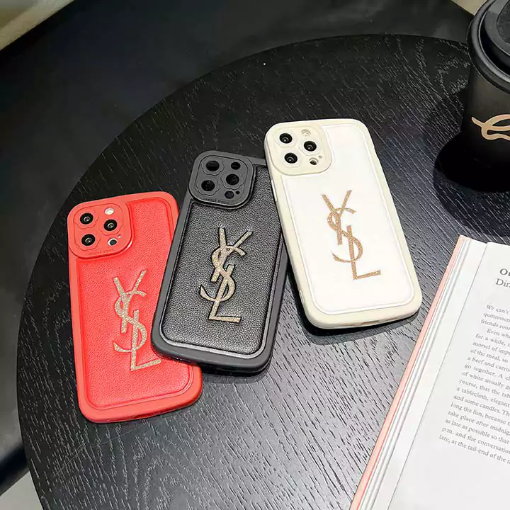 新作 YSL ブランド iPhone 16 Pro Max ケース 羊革製 高級感あふれるデザイン 手触りが良い レッドカラー シンプルでラグジュアリー 小洒落たブランド 全面保護