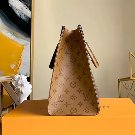 ルイヴィトン LOUIS VUITTON トートバッグ オンザゴー コピー ＭＭ M45321 ブラウン LV202462401ルイヴィトン スーパーコピー、オンザゴー コピー、N級品、通