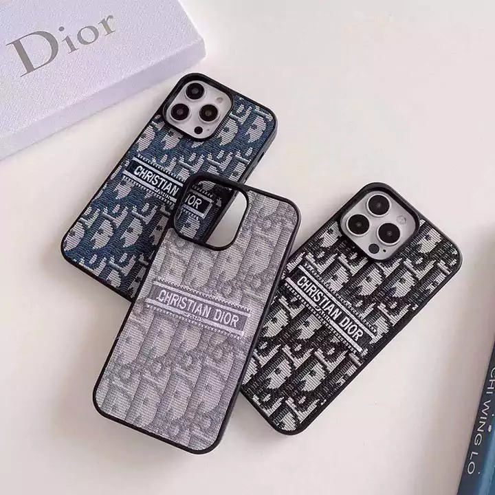 布製 ディオール iphone16pro/16/15ケース 刺繍 ハード ブランドロゴ ディオール iphoneスマホケースブランドSC23091213