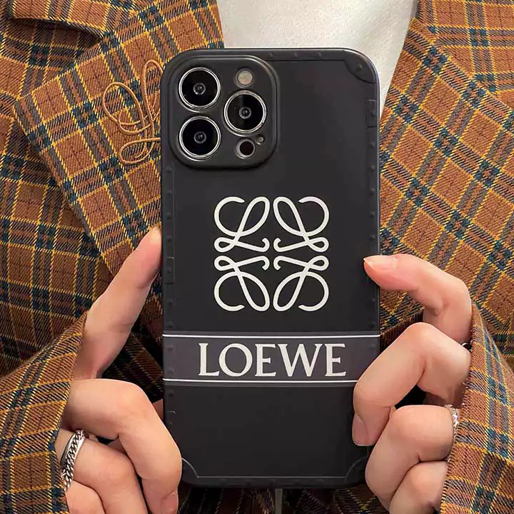 ハイブランド シリコンロエベ Loewe iphone16pro 16スマホケース 薄型 白黒 ブランドロゴ ロエベスマホケース ブランドSC23101841