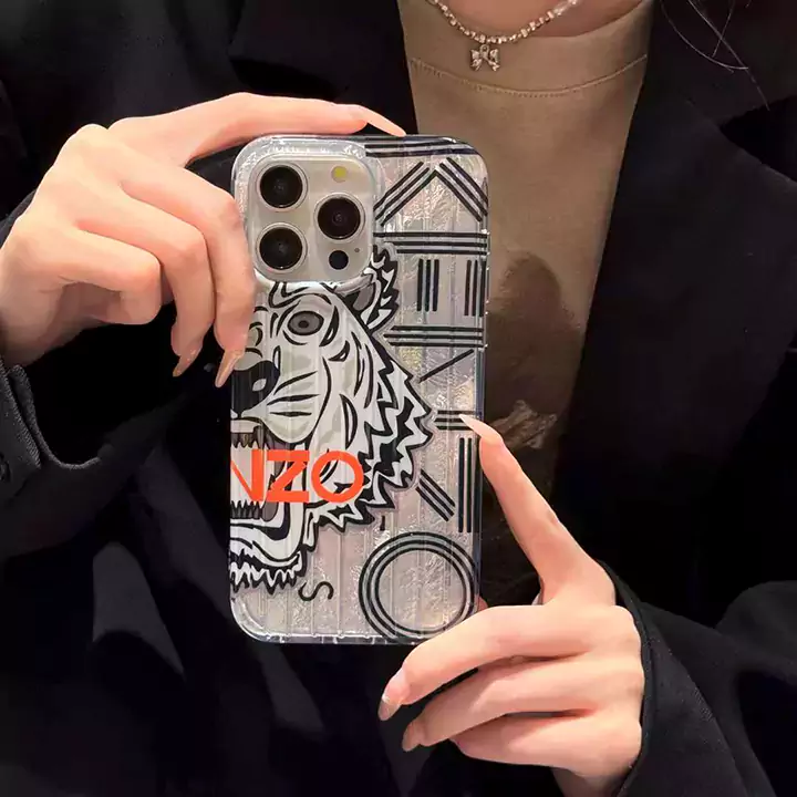 Kenzo ケンゾー iphone16/16pro/16 pro max/16 Plus ケース 虎柄 可愛い 高级