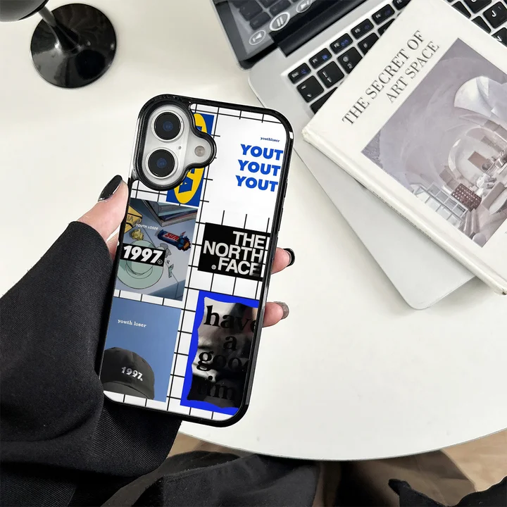 ノースフェイスiphone17ケース 鏡面加工