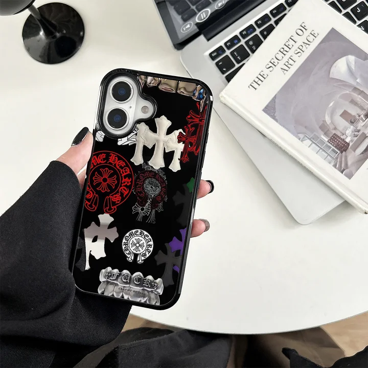 クロームハーツiphone17 ガラスケース