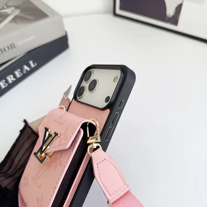  iPhone17Pro 圧印花 ケース 斜め掛け