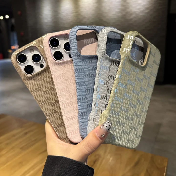 ミュウミュウiphone17オイルエッジケース