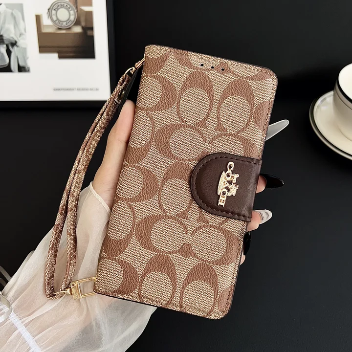 コーチiphone17promax 純正レザーケース