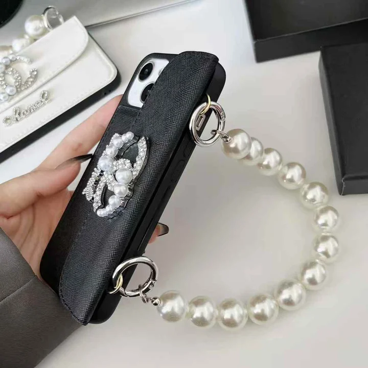 chanel iphone17ケース パール手提げ