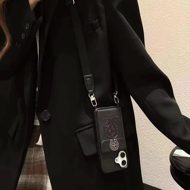 chrome hearts iphone 17 airケース 革 型押し